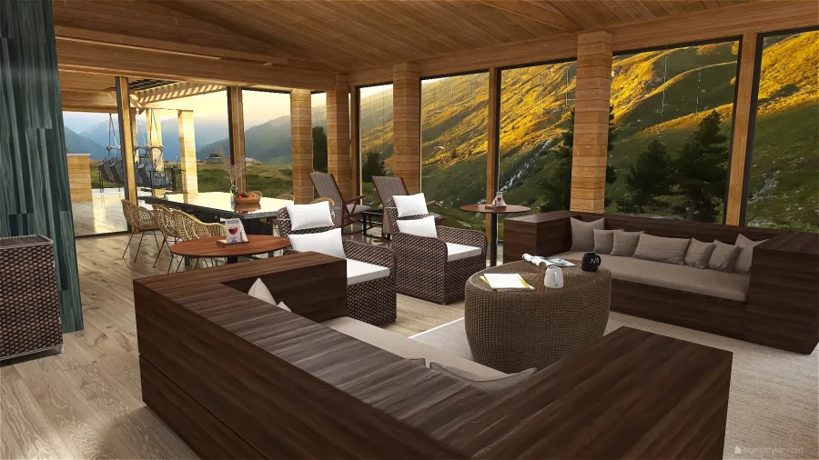 Sunroom 3d design renderings