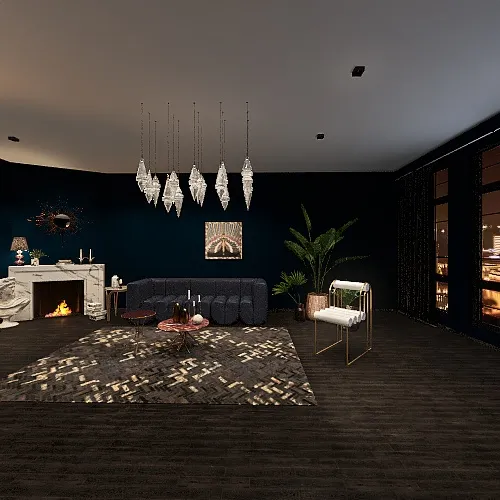 Mnason's Master Bedroom +Balcony 3d design renderings