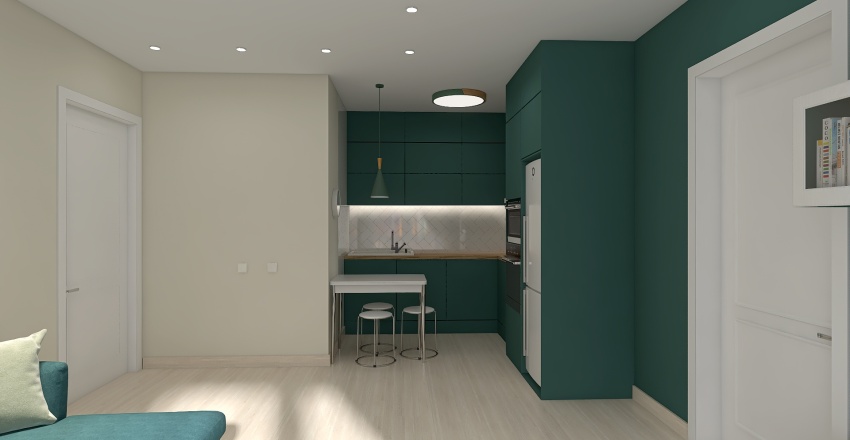 4 вариант Кухня-гостиная АВГУСТ 1 3d design renderings