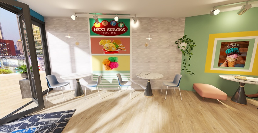 MEXICAN CANDY STORE 3d design renderings