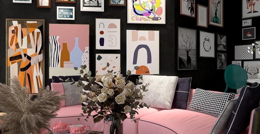 The funky honeycomb house Interior Design Render
