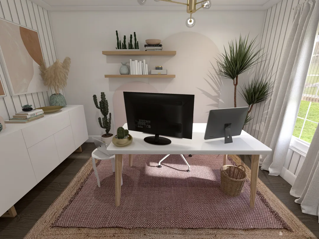 Alvarez Home Office 3d design renderings