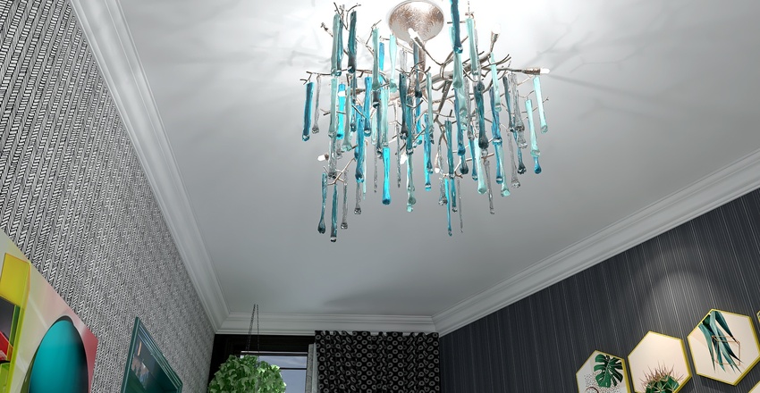 The funky honeycomb house Interior Design Render