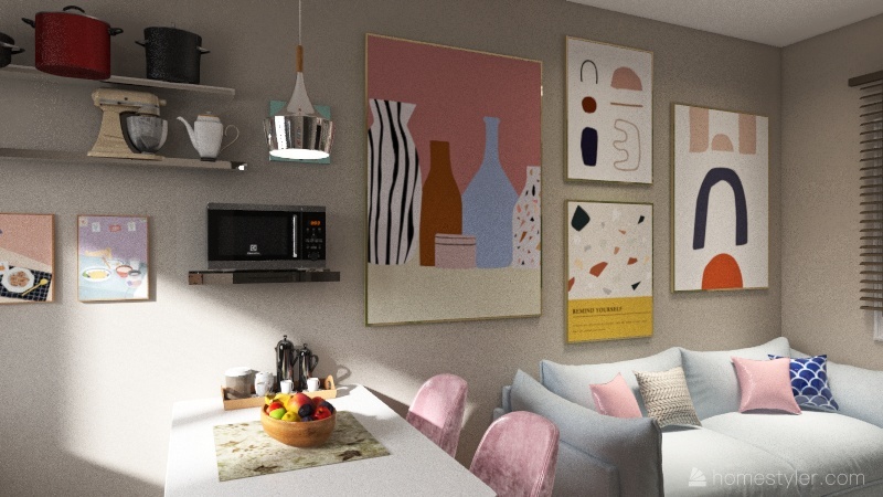 Apartamento da Sophia 3d design renderings