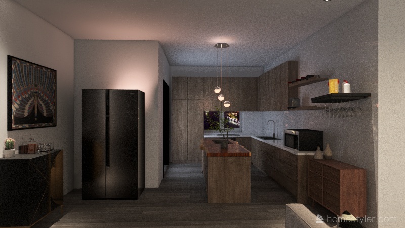 Casa habitación diferentes etapas del diseño IIAD 3d design renderings