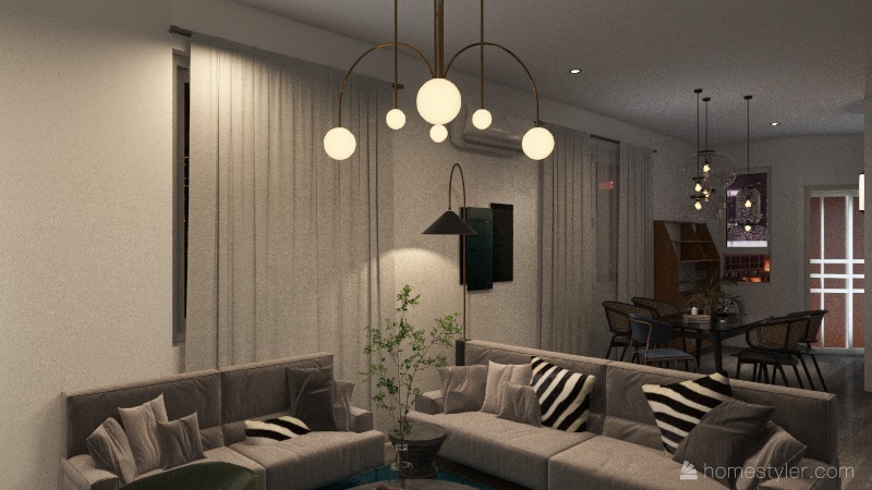 Casa habitación diferentes etapas del diseño IIAD 3d design renderings
