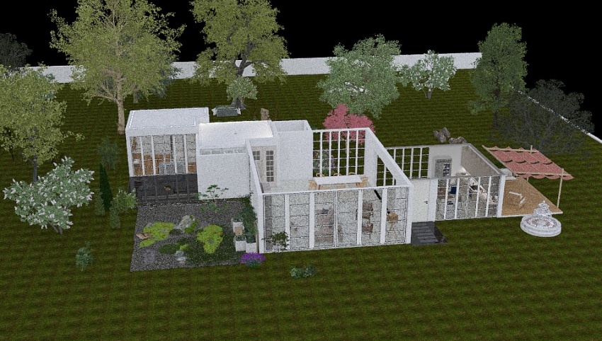modern country house 3d design picture 2380.43