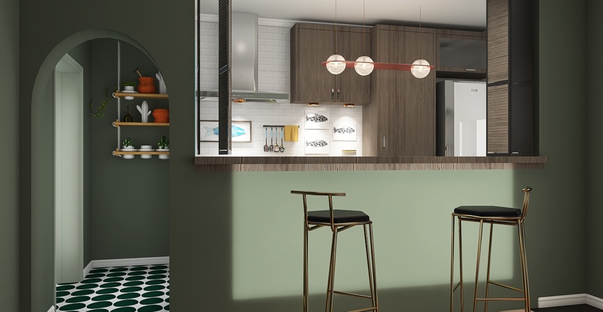 Fun and Funky Interior Design Render