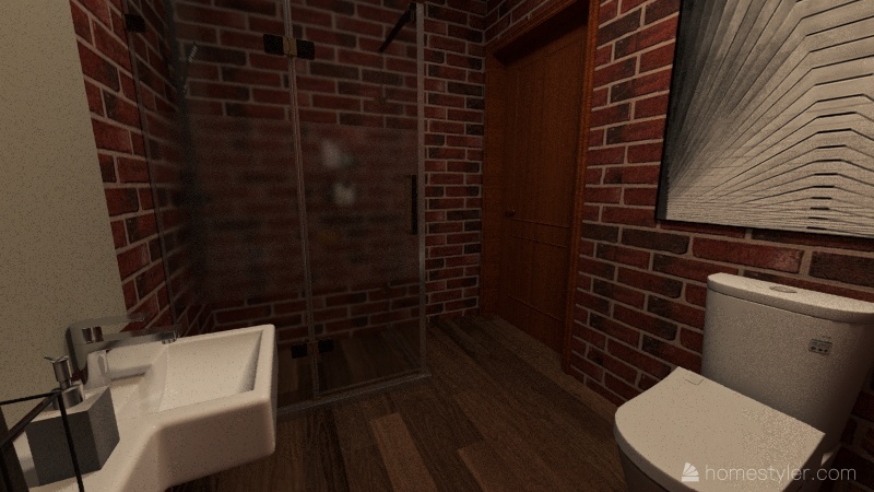 Fire & Air Bathroom 3d design renderings