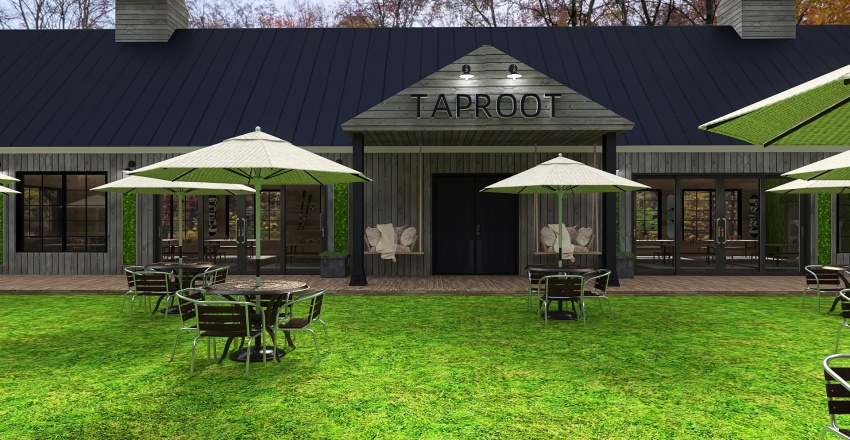 Vermont Beer Garden 3d design renderings