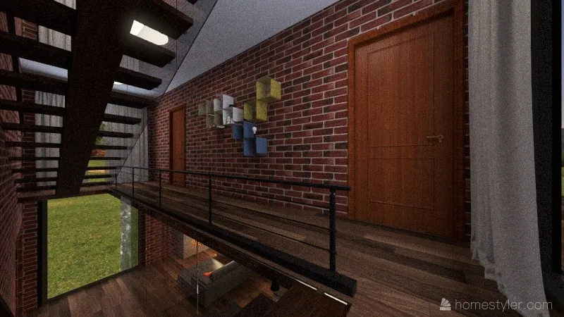2nd Floor Corridor 3d design renderings