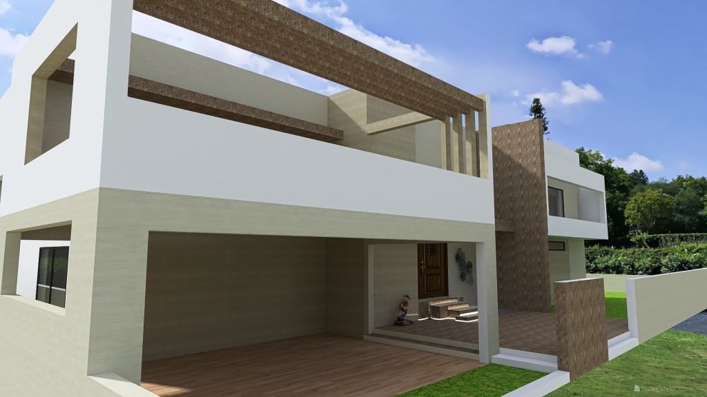 DHA Lahore Floor Plan & Elevations 3d design renderings