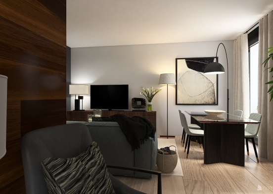 Apartment in Milan Design Rendering