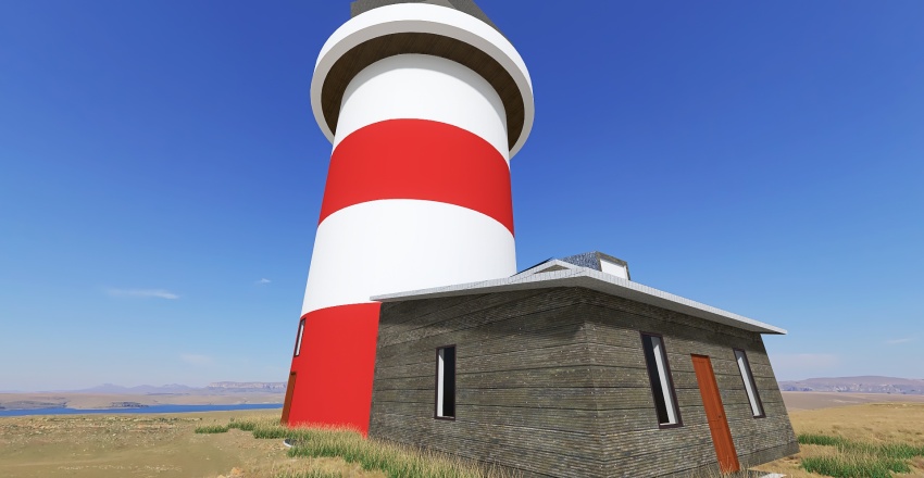 Lighthouse Airbnb Cabin Conversion 3d design renderings