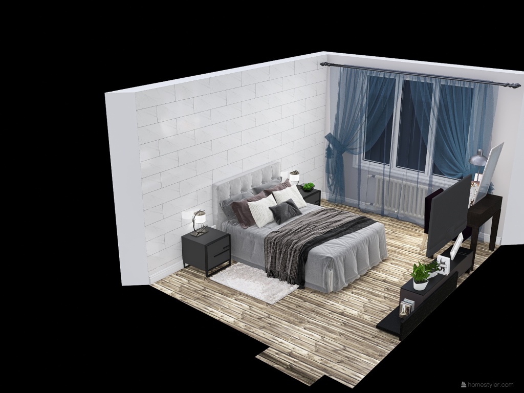 спальня готовая 3d design renderings