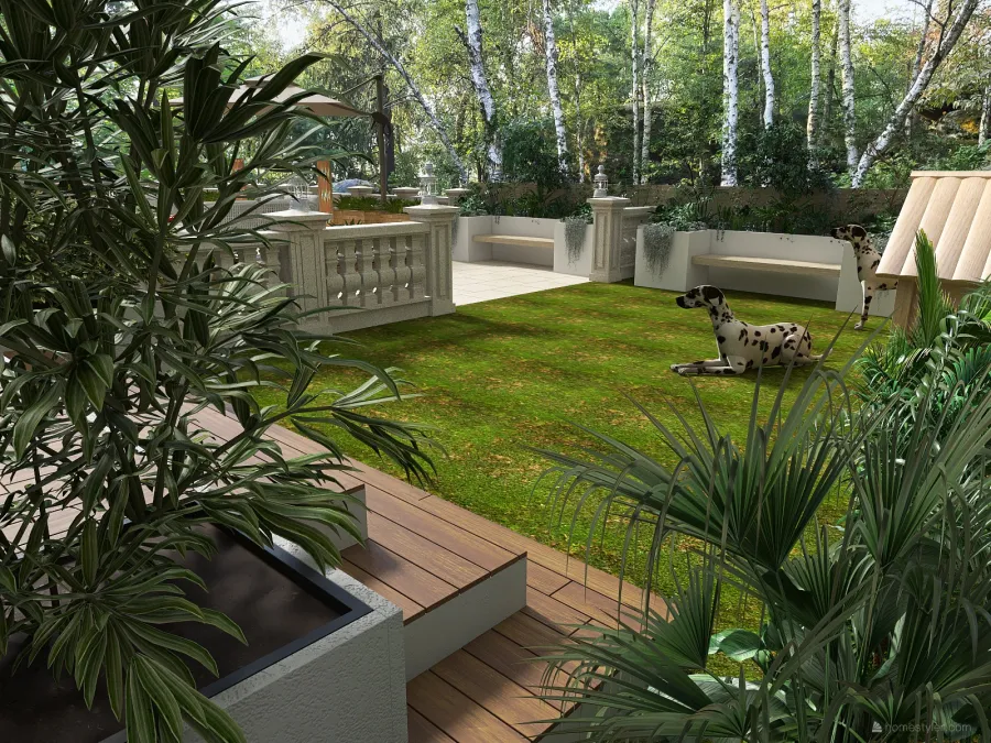 Ormanın içinde 3d design renderings