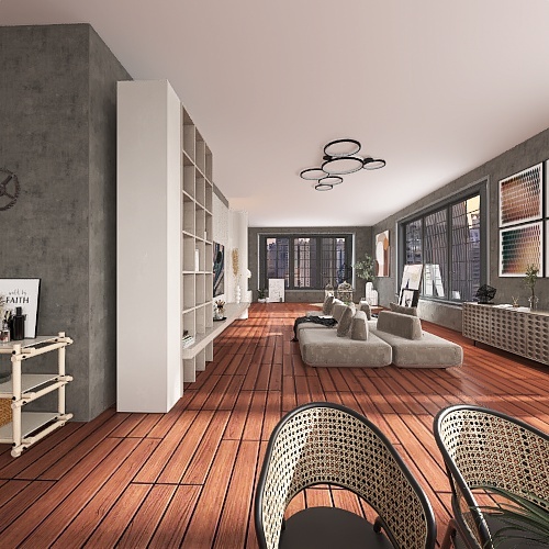 appartement atypique 3d design renderings