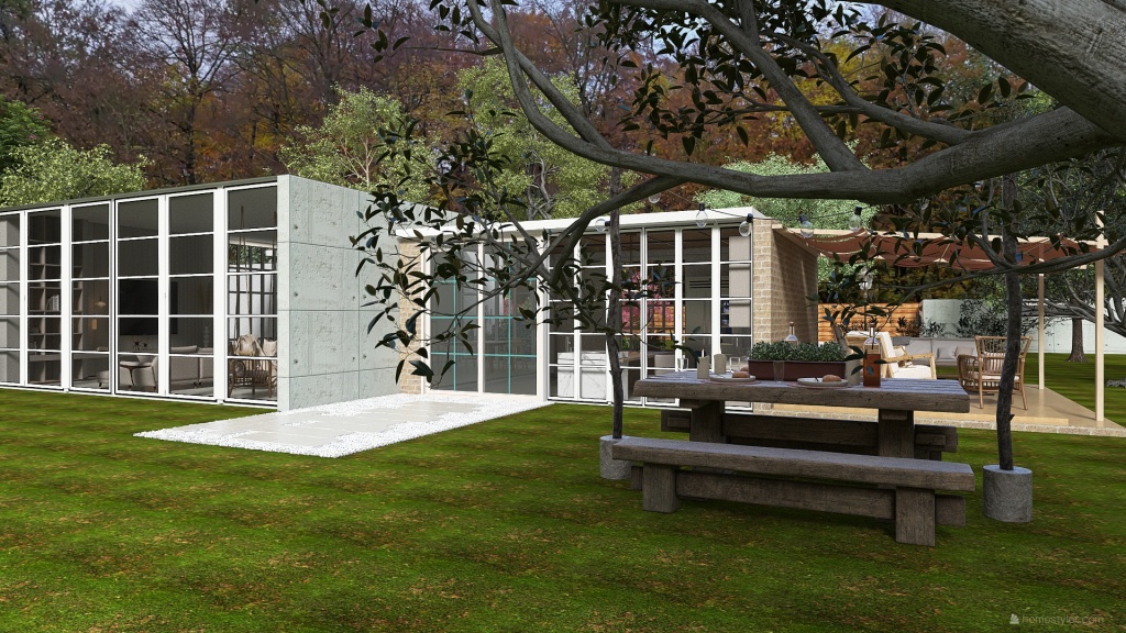modern country house 3d design renderings