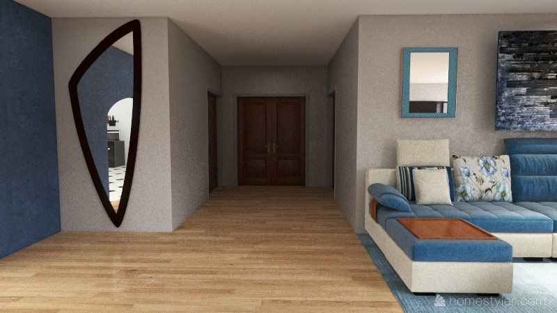 Modern 3 bed 3d design renderings