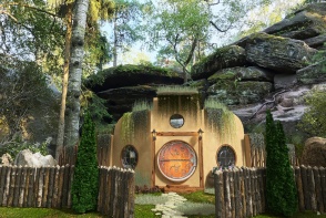 maison hobbit Design Rendering