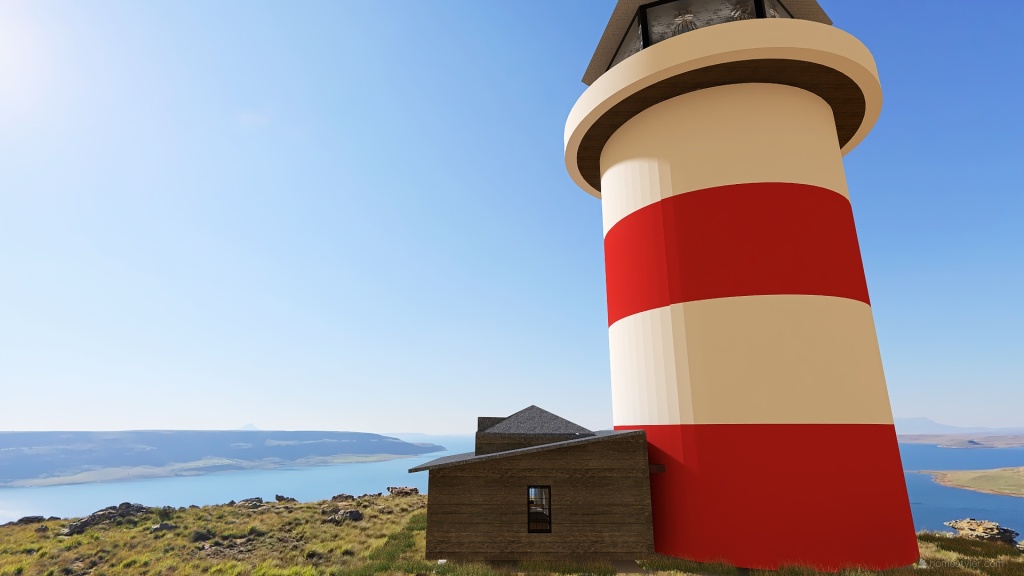 Lighthouse Airbnb Cabin Conversion 3d design renderings