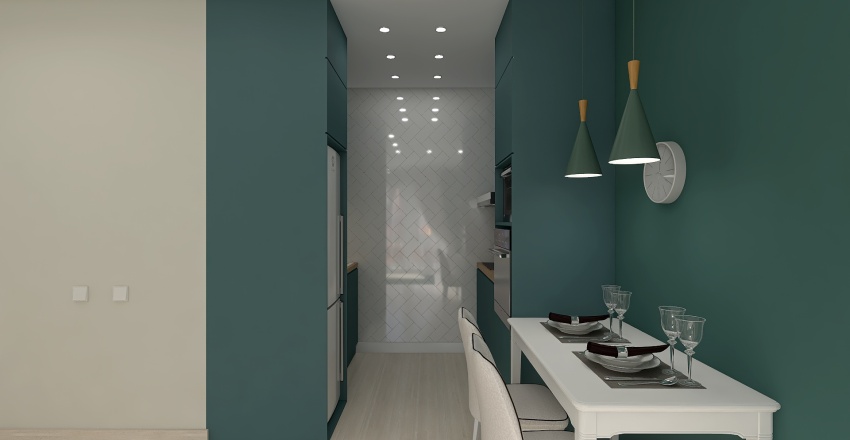 7 вариант Кухня-гостиная АВГУСТ 3 3d design renderings