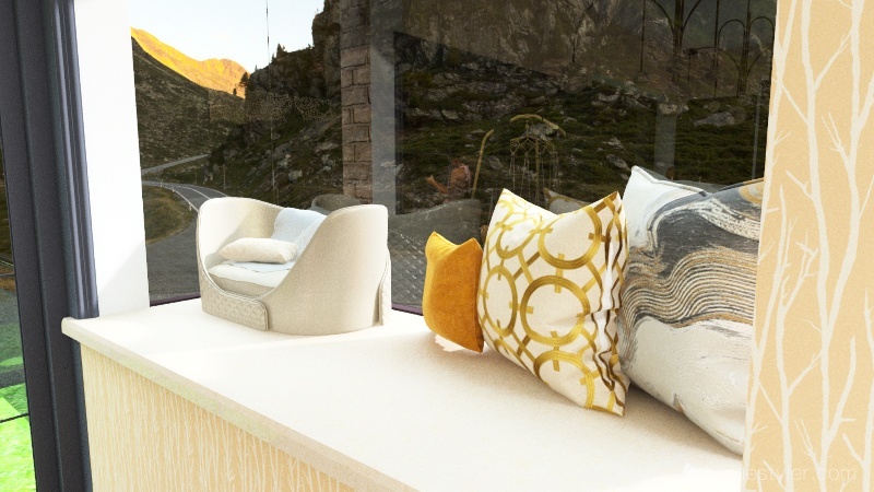 Comfortable Mountain Flat 3d design renderings
