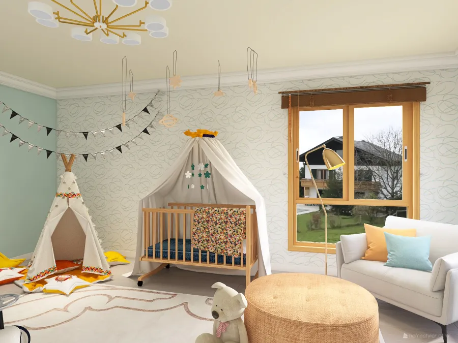 Nanny Room 3d design renderings