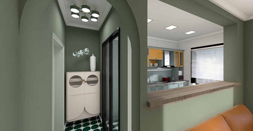 Living & Dining Room 3d design renderings
