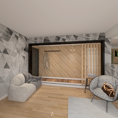 Casa simples ＂moderna＂ 3d design renderings