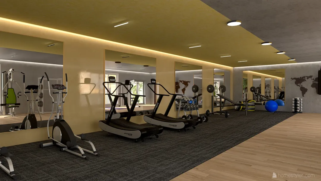 gym 1 3d design renderings