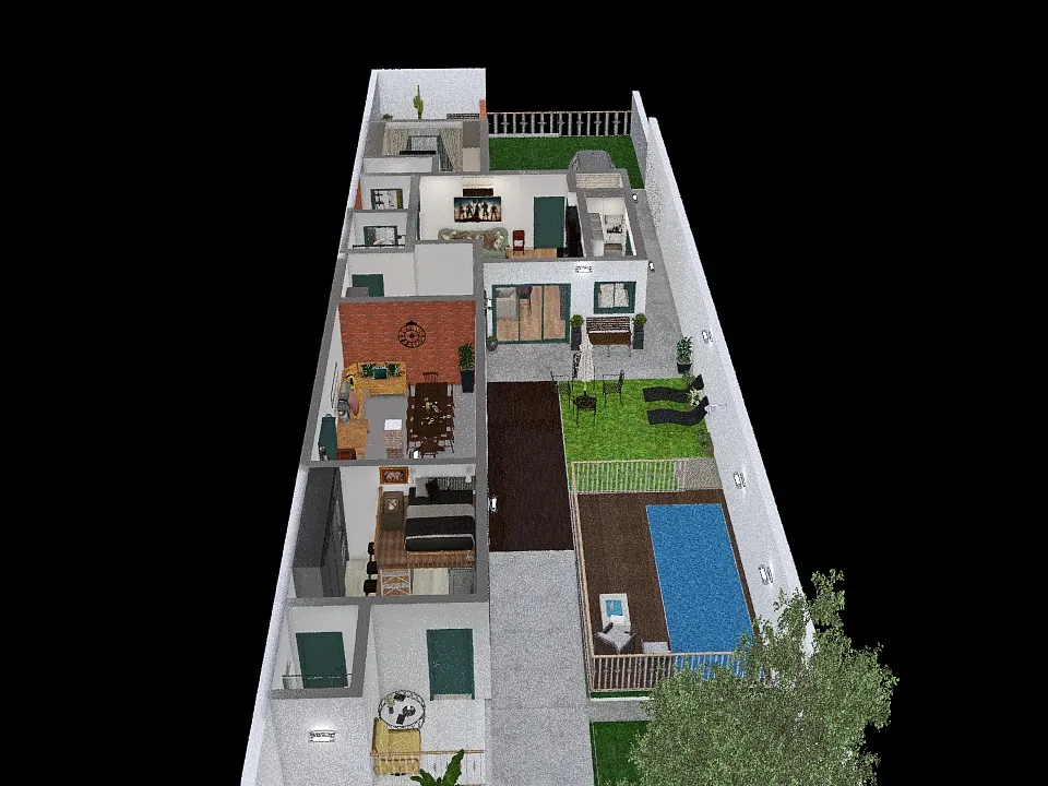 Casa Leme 3 3d design renderings