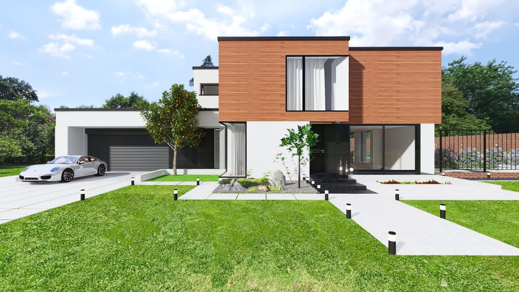 Contemporary House 3d design renderings
