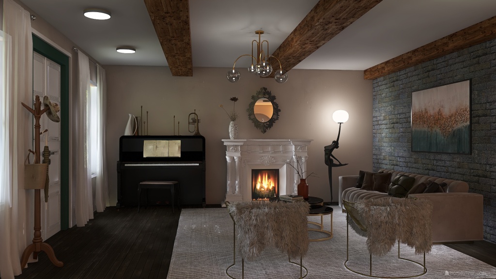Farmhouse StyleOther Casa Italiana Black Blue 3d design renderings