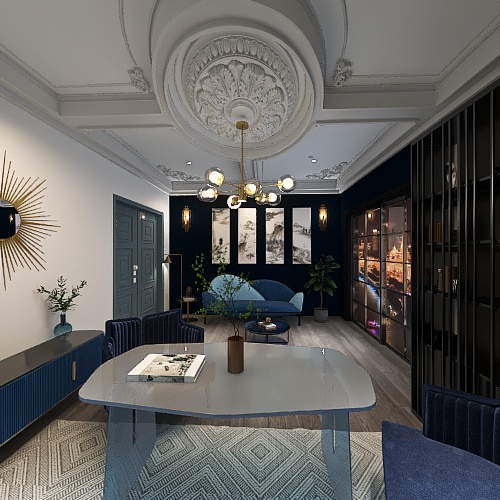 Sala recepción MAR 3d design renderings
