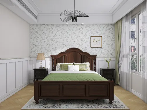 Simple European Living and Bedroom Design
