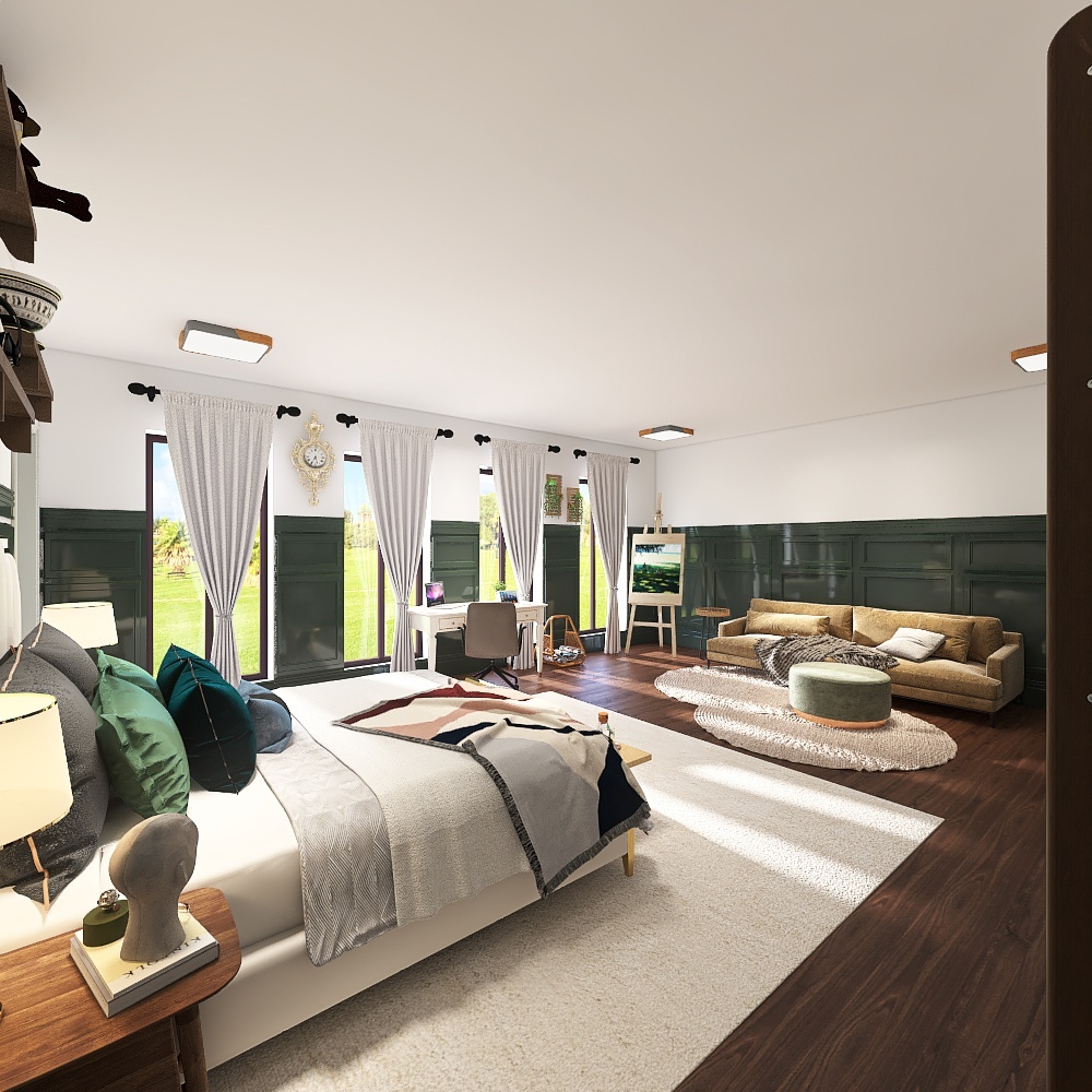 Copy of Elegant Bedroom 3d design renderings