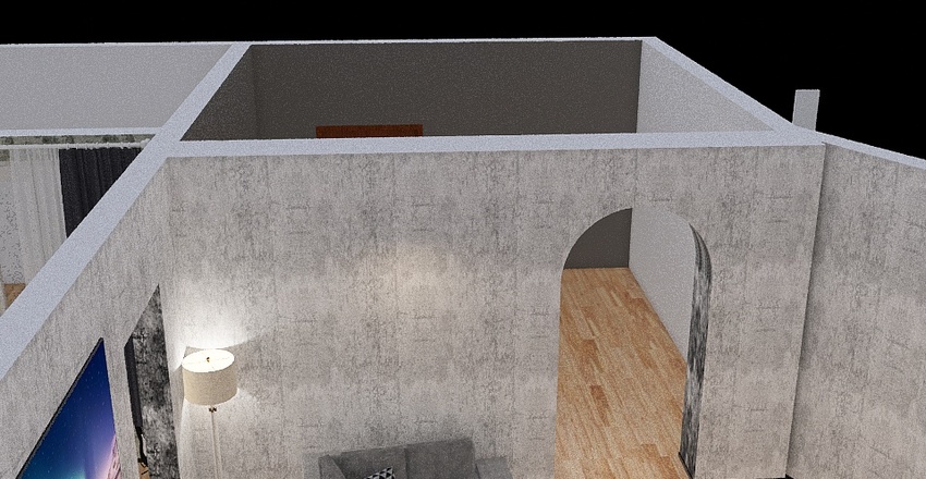 Room 2- Bold Colors and Geometry Interior Design Render