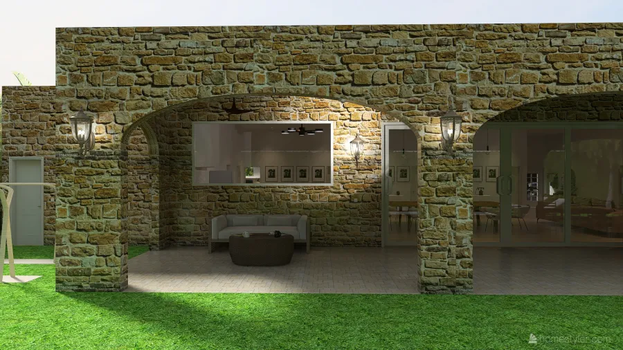 Modern Rustic House by Cesar 3d design renderings