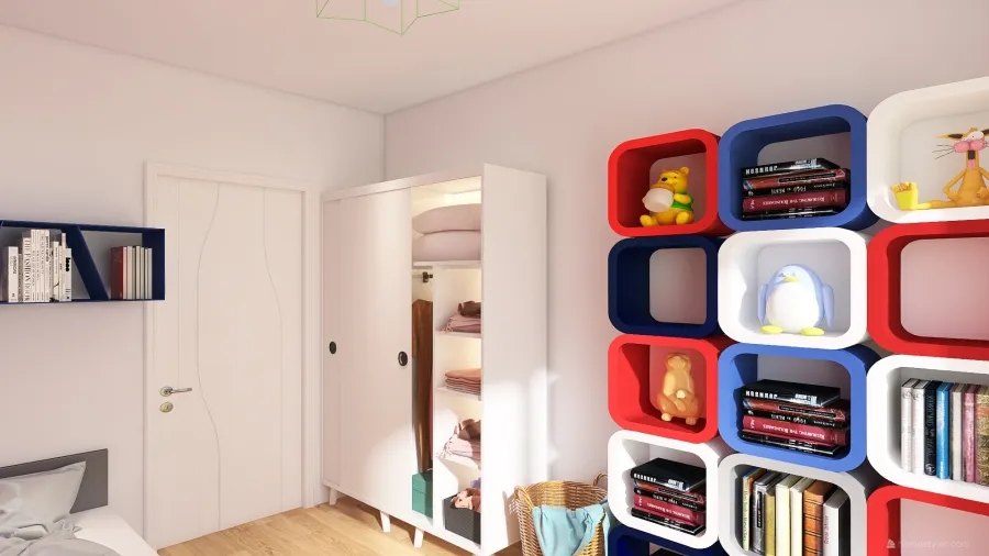Kids Room1 3d design renderings