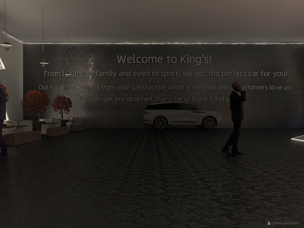 -- King's Cars Dealership -- 3d design renderings