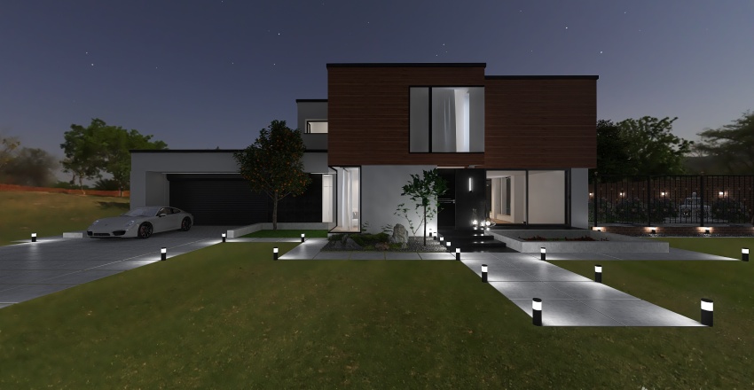 Contemporary House 3d design renderings
