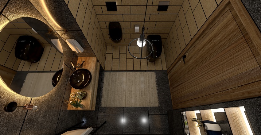 Shower room 3d design renderings