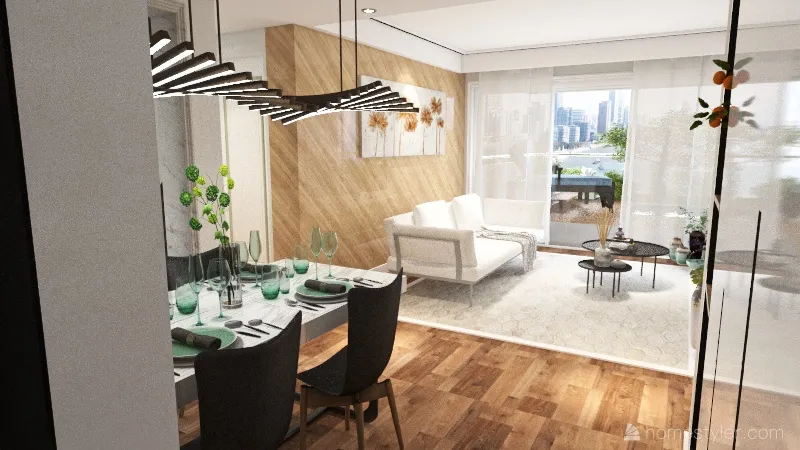 Appartamento a New York 3d design renderings