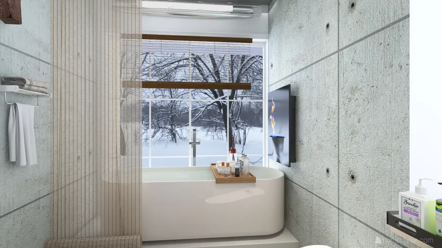 mini house frozen place 3d design renderings