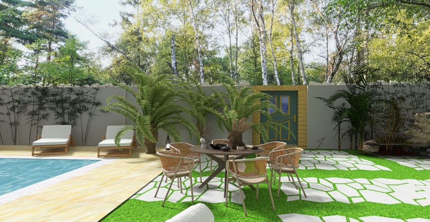 maison dans la nature 3d design renderings