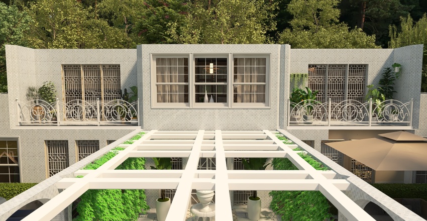The mega mansion 3d design renderings