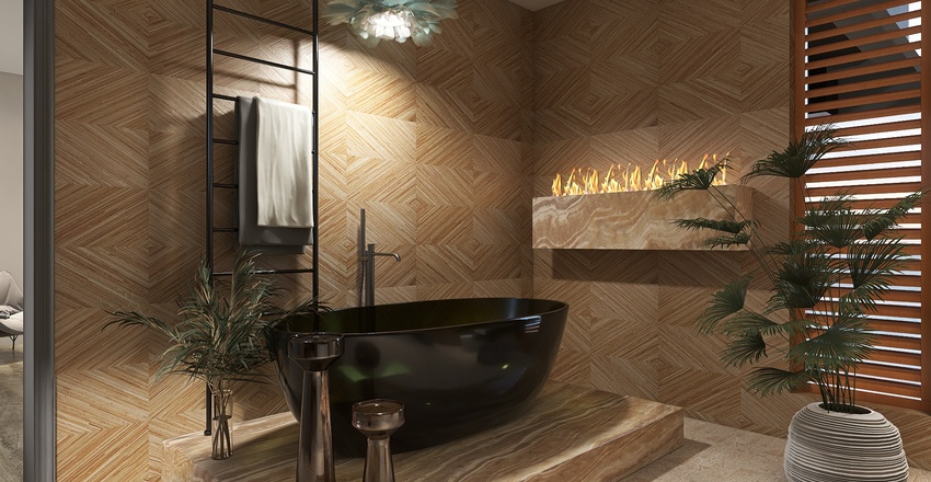 Master Bathroom 3d design renderings