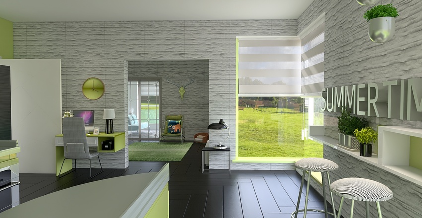 Softly Summer Interior Design Render