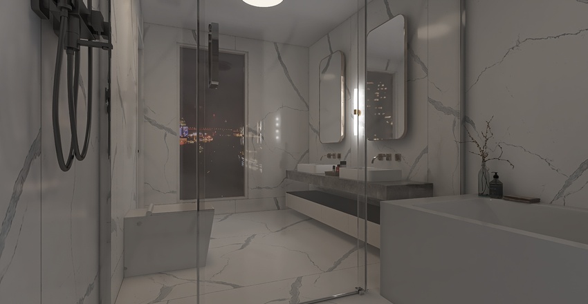 New York Apartament 3d design renderings